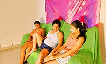 Uttaran20 and friend ffm fuck older brothers bestie with deepthroat fisting