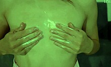 Wanna see my nipples slick with lotion play?