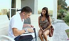 Tiny Latina's Big Natural Tits Bounce in Rough Doggystyle Casting