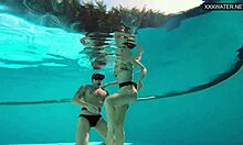 whoa watch this hungarian couple eva sasalka jason fuck underwater poolside!