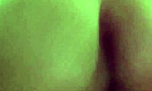 Skinny Brazilian ebony flashes then rides huge dildo deep on belly