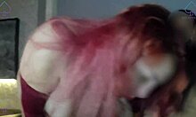 work buddy fucks hotwife bent over while cuckold husband watches in lingerie