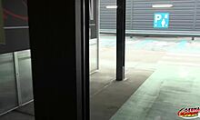 german scout spots petite july sun for risky outdoor interview in car street casting european skinny teen