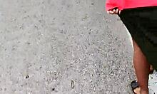 Puta Shows Ass And Tits On Mexican Public Highway