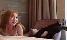 amateur japanese slut cums hard from quickie pounding in hidden room creampie