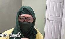 desi muslim stepsis shows standing sex moves in tight dorm!