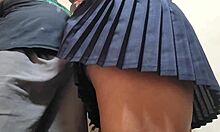 Brazilian student takes thick creampie deep inside train