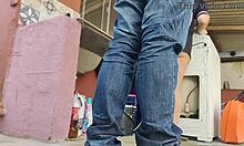 housewife takes technician cock bareback while hubby out moaning loud from rough fat dick!