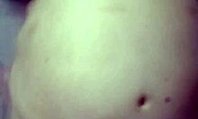 ssbww's big belly shakes in pov pussy fuck as husband rubs and cums all over it