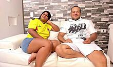 colombian babe loses bet pays friend with big ass cowgirl fuck