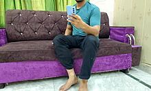 stepmom spots me filming her hairy pussy hesitates but lets me cum all over it