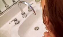 GINGER TEEN MAYA KENDRIK FUCKS DADDY POV BRUSHING TEETH HARD!