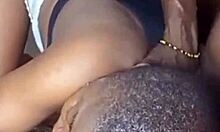 Bent over stepsis screams from rough big black cock doggystyle cum