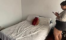 boss hands double dildo to secretaries for wild fun!