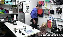 Petite minxx marri shoplifts then fucked hard by officer rusty
