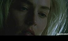 Sharon Stone Delivers Steamy Handjob Blowjob Tease With Big Tits In Sliver 1993 Film