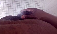 she squirms under shower head chasing that kinky lactating orgasm rush