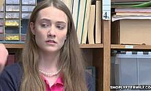 Mature Milf and Sexy Teen Fucked Hard by Cop's Monster Cock in Office Trio!