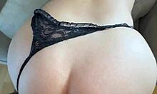 skinny latina takes rough anal creampie in fishnets from big black cock