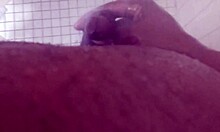 she squirms under shower head chasing that kinky lactating orgasm rush