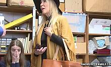 Mature Milf and Sexy Teen Fucked Hard by Cop's Monster Cock in Office Trio!