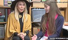 Mature Milf and Sexy Teen Fucked Hard by Cop's Monster Cock in Office Trio!