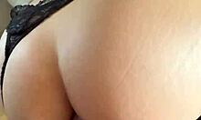 skinny latina takes rough anal creampie in fishnets from big black cock