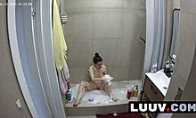 i cant stop watching luuv beauty grossy shower flash her perfect tits