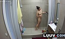 i cant stop watching luuv beauty grossy shower flash her perfect tits