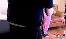 exotic petite brunette monae bends over for interracial deepthroat pussy pounding cumshot