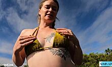 Amateur Whore Delivers Rough Beach Suck And Swallow Frenzy