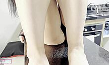 Gothic Brunette's Tight Ass Takes Interracial Doggystyle Pound