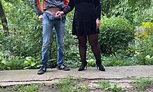 every male pervert craves this huge ass mature cougar flashing dirty pantyhose in public toilet!