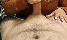 How I Stroke Husband Till He Sprays His Load