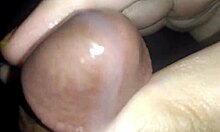 hairy latino endures intense glans massage to explosive orgasm