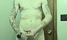 skinny tease rips clothes in bathroom unveiling small waist naked curves