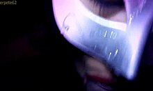 Little Susy sensually tongues cock in blowjob art