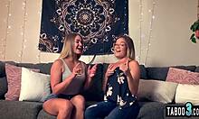 blonde petite teens katie kush and kenzie madison lick trimmed pussies and scissor