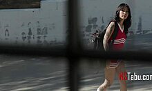 Tiny Asian Teen 18+ Rides Coach's Long American Cock Cowgirl Style Student USA