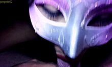 Little Susy sensually tongues cock in blowjob art