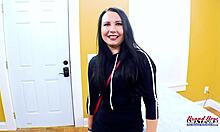 sporty whitney back from run sucking big cock 😍🍆💦