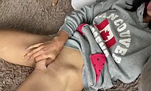 boyfriend films his horny big ass slut riding dildo then squirting cum everywhere in pov