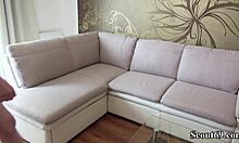 German scout fucks 18+ teen Tata Lilashi's hairy pussy hard in public casting