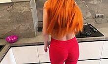 stepson pisses off stepmom to fuck her horny russian style