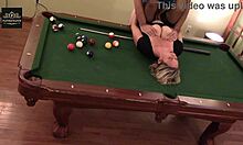 damn hot milf wife rocked hard on pool table huge tits bouncing 🔥💦