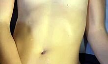 Roommate's Belly Bulges From Deep Creampie Riding Cum