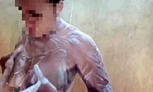 Hey darling, watch me shower and play with my big natural tits and hairy pussy