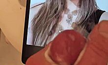 mark's girlfriend gets bored and starts sucking his huge cock close-up