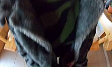 teasing blowjob turns into wild fuck with cum while hubby watches helplessly