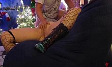 Redhead hotwife Steffi Silver dances her blue pussy seductively.